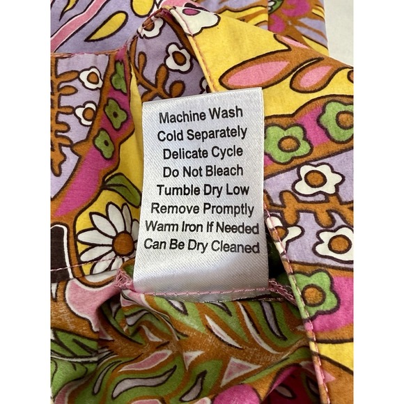 CABi Ashbury Floral Colorful High Rise A-Line Pleated Skirt Sz 4 Y2K Boho - Picture 7 of 7